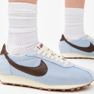 Nike Sky Blue and Chocolate Sneakers